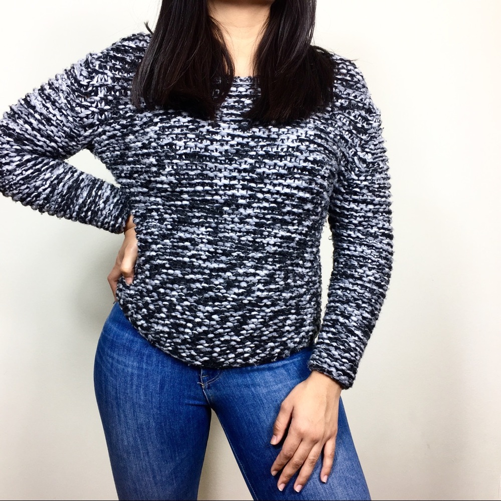 Public School Marled Wool Cable Knit Sweater